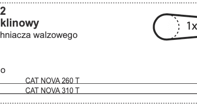 Pasek klinowy do spulchniacza walzowego - 17/BX2000 - 460.212 - Pottinger