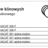 Zestaw pasków klinowych do spuchniacza walcowego
