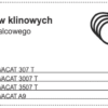 Zestaw pasków klinowych do spuchniacza palcowego
