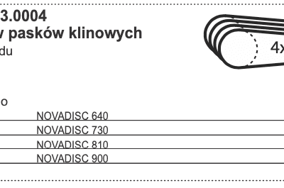 Zestaw pasków klinowych do napędu