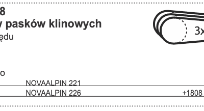 Zestaw pasków klinowych do napędu - 460.188 - Pottinger