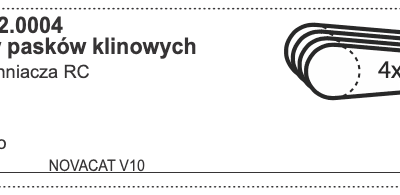 Zestaw pasków klinowych do spulchniacza RC