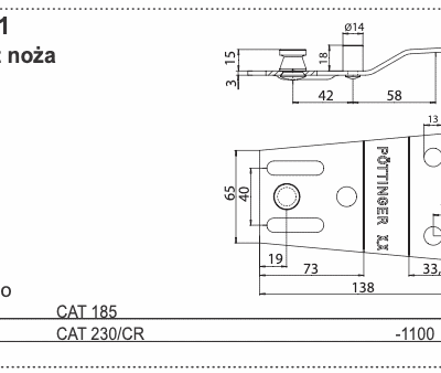 Docisk noża - 434.111 - POTTINGER