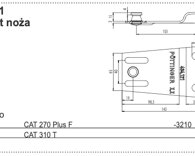 Docisk noża - 434.121 - POTTINGER