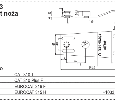 Docisk noża - 434.123 - POTTINGER