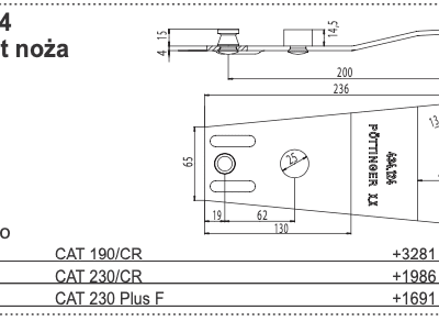 Docisk noża - 434.124 - POTTINGER