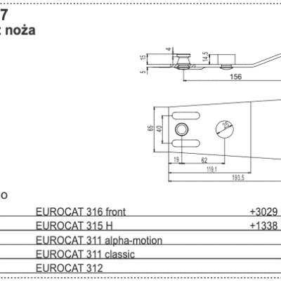 Docisk noża - 434.137 - POTTINGER