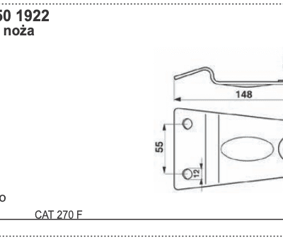 Docisk noża - 70+1650 1922 - POTTINGER