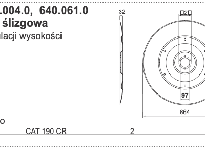 Talerz roboczy 864mm - 640.061.0 - Pottinger