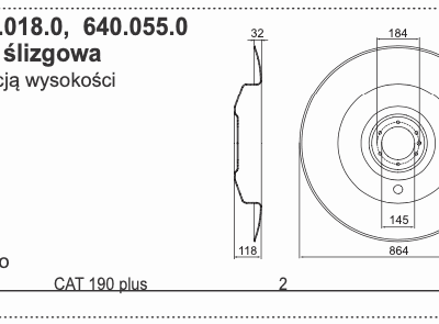 Talerz roboczy QSTE 864 mm - 640.055.0 - Pottinger