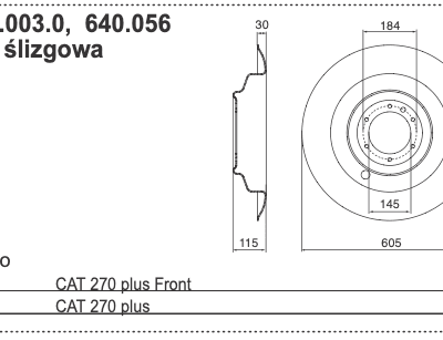 Tarcza roboczy 605mm - 333.60.003.0 - Pottinger