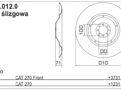 Talerz roboczy 605mm - 333.61.012.0 - Pottinger