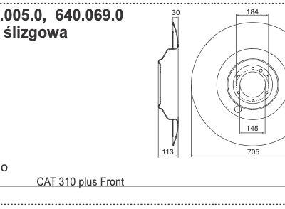 Tarcza ślizgowa - 640.069.0 - Pottinger