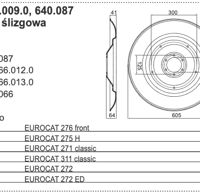 Talerz roboczy 605mm - 344.60.009.0 - Pottinger