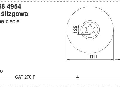 Tarcza ślizgowa normalnego cięcia - 0658.4954 - Pottinger