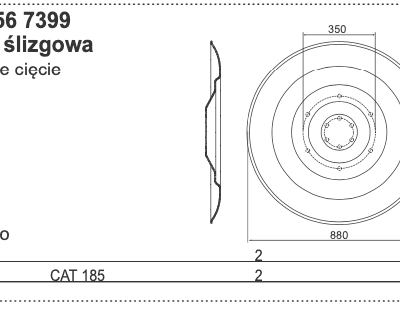Tarcza roboczy 880mm - 0656 7399 - Pottinger