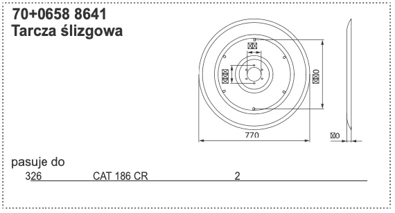Tarcza ślizgowa - 0658 8641 - Pottinger
