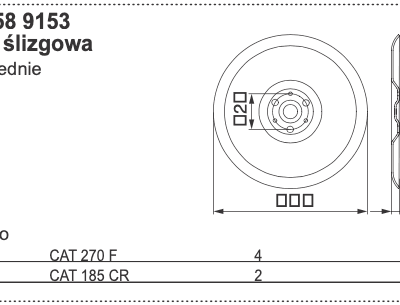Tarcza ślizgowa średniego cięcia - 0658 9153 - Pottinger
