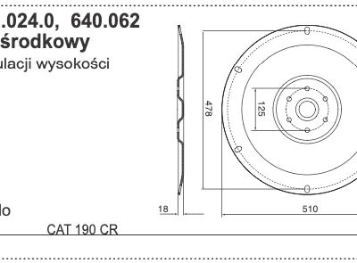 Talerz środkowy - 330.60.024.0 - Pottinger