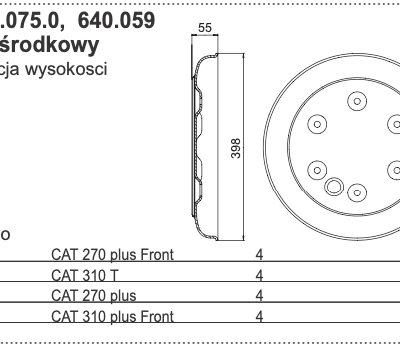 Talerz środkowy - 337.65.075.0 - Pottinger