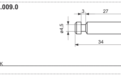 Kołek ścinający MEX OK - 433.80.009.0 - Pottinger