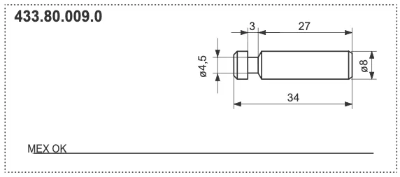 Kołek ścinający MEX OK - 433.80.009.0 - Pottinger