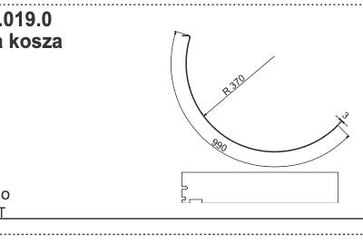 Blacha kosza - MEX GT - 428.11.019.0 - Pottinger