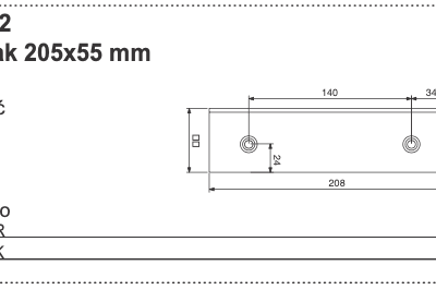 Skorbak 205x55 mm - 435.712 - Pottinger