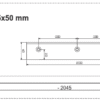 Skorbak 285x50 mm - 435.721 - Pottinger