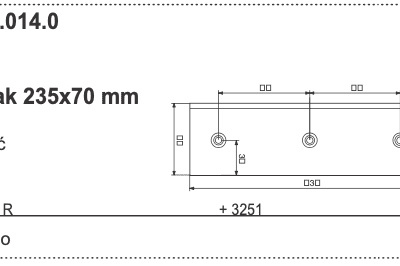 Skorbak 235x70 mm - 410.40.014.0 - Pottinger