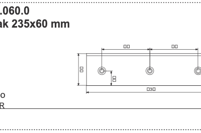 Skorbak 235x55 mm - 430.40.060.0 - Pottinger