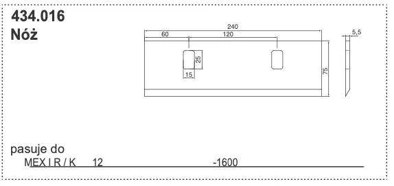 Nóż MEX I - 434.016 - Pottinger