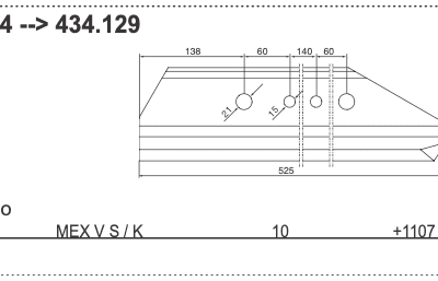 Noże MEX V - 434.084 - Pottinger