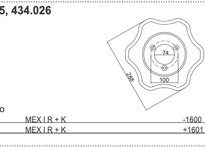 Nóż L - 434.055 - Pottinger