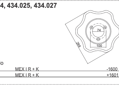 Nóż R - 434.054 - Pottinger