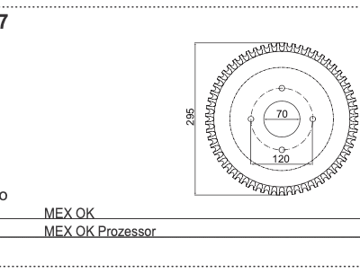 Nóż L - 434.097 - Pottinger