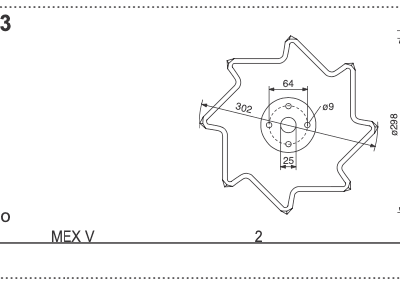 Nóż R - 434.083 - Pottinger