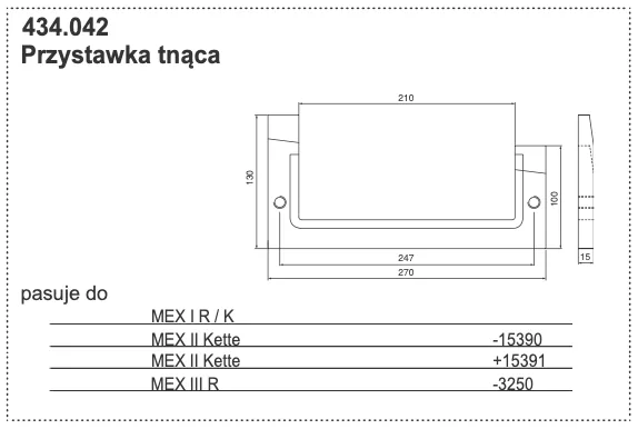 Stalnica - Przystawka tnąca - MEX I II III - 434.042 - Pottinger