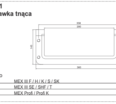 Stalnica - Przystawka tnąca - MEX III MEX Profi - 434.051 - Pottinger