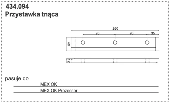 Przystawka tnąca MEX - 434.094 - Pottinger
