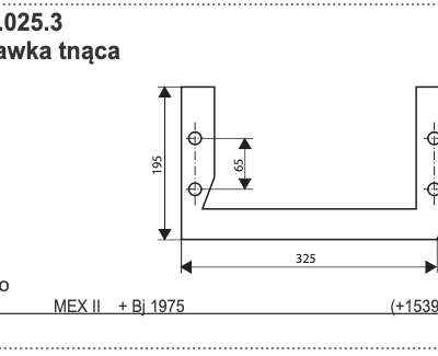 Stalnica - Przystawka tnąca - MEX II >1975 - 055.04.025.3 - Pottinger