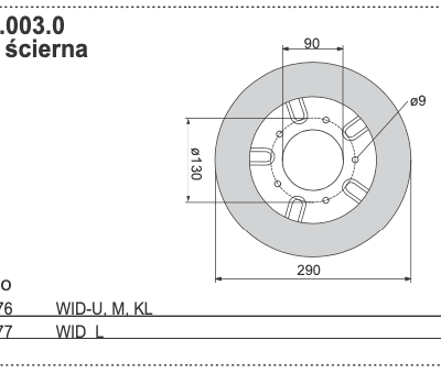 Tarcza ścierna - 075.42.003.0 - Pottinger