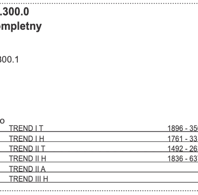 Nóż przyczepy samozbierającej - kompletny - 121.41.300.0 - POTTINGER