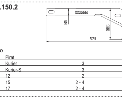 Nóż przyczepy samozbierającej - OL 44 - 018.04.150.2 - POTTINGER