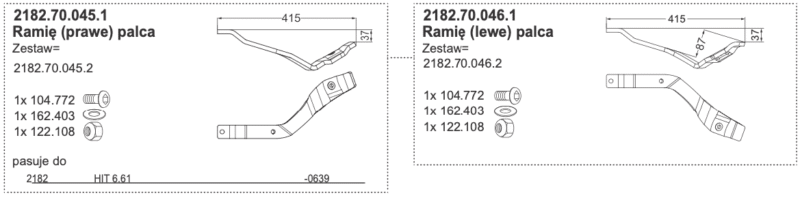 Ramię (lewe) palca
