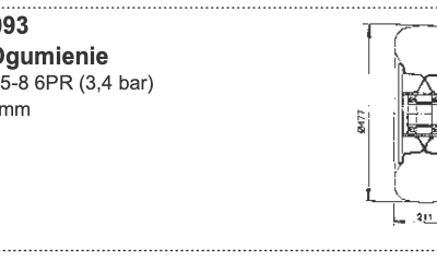 Koło, Ogumienie 500.0.093 - Pottinger