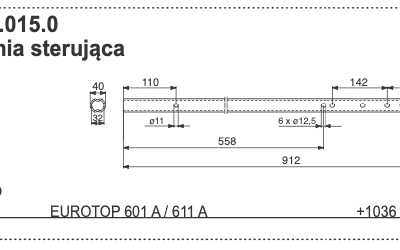 Rura zgrabiarki 40/32x912 mm 243.60.015.0 - POTTINGER