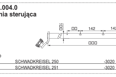 Dźwignia sterująca - 245.60.004.0 - Pottinger