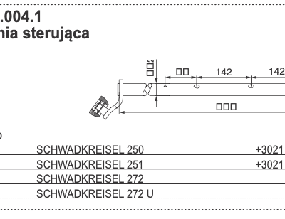 Dźwignia sterująca - 245.60.004.1 - Pottinger