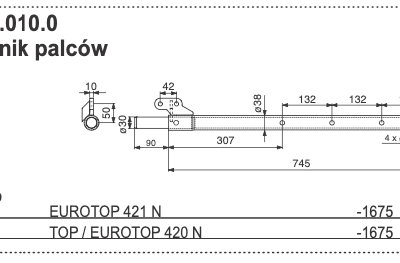 Rura zgrabiarki - 261.60.010.0 - POTTINGER